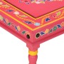 Mesa de centro madera maciza de mango rosa pintada a mano en Mesas de centro | Comprar online en Foru.es
