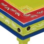 Mesa de centro madera maciza de mango verde pintada a mano en Mesas de centro | Comprar online en Foru.es