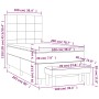 Cama box spring con colchón terciopelo gris claro 100x200 cm de vidaXL, Camas y somieres - Ref: Foro24-3137827, Precio: 359,9...