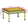 Mesa de centro madera maciza de mango verde pintada a mano en Mesas de centro | Comprar online en Foru.es