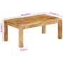 Mesa de centro de madera maciza mango 100x55x40 cm en Mesas de centro | Comprar online en Foru.es