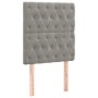 Cama box spring con colchón terciopelo gris claro 80x200 cm de vidaXL, Camas y somieres - Ref: Foro24-3137989, Precio: 362,71...