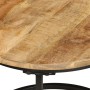 Mesas apilables 3 piezas madera maciza de mango rugosa en Mesas de centro | Comprar online en Foru.es