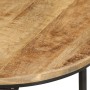 Mesas apilables 3 piezas madera maciza de mango rugosa en Mesas de centro | Comprar online en Foru.es