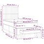 Cama box spring con colchón terciopelo gris claro 90x190 cm de vidaXL, Camas y somieres - Ref: Foro24-3137935, Precio: 339,32...