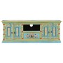 Mueble de TV madera maciza de mango azul 110x30x40 cm en Muebles TV | Comprar online en Foru.es
