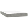 Cama box spring con colchón terciopelo gris claro 120x200 cm de vidaXL, Camas y somieres - Ref: Foro24-3138073, Precio: 462,3...