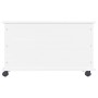Baúl almacenaje ruedas ALTA madera maciza blanco 73x39,5x43 cm en Baúles de almacenamiento | Comprar online en Foru.es