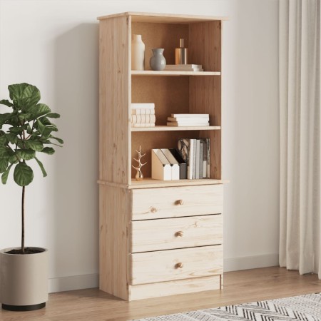 Librería con cajones ALTA madera maciza de pino 60x35x142 cm en Librerías y estanterías | Comprar online en Foru.es