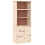 Librería con cajones ALTA madera maciza de pino 60x35x142 cm en Librerías y estanterías | Comprar online en Foru.es