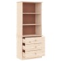 Librería con cajones ALTA madera maciza de pino 60x35x142 cm en Librerías y estanterías | Comprar online en Foru.es