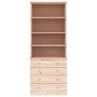 Librería con cajones ALTA madera maciza de pino 77x35x186,5 cm en Librerías y estanterías | Comprar online en Foru.es