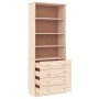 Librería con cajones ALTA madera maciza de pino 77x35x186,5 cm en Librerías y estanterías | Comprar online en Foru.es