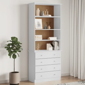 Librería con cajones ALTA madera de pino blanco 77x35x186,5 cm en Librerías y estanterías | Comprar online en Foru.es