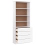 Librería con cajones ALTA madera de pino blanco 77x35x186,5 cm en Librerías y estanterías | Comprar online en Foru.es
