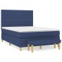 Cama box spring con colchón tela azul 140x200 cm de vidaXL, Camas y somieres - Ref: Foro24-3137243, Precio: 552,56 €, Descuen...