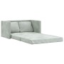 Sofá cama de suelo 2 en 1 terciopelo gris claro 122x204x55 cm en Sofás | Comprar online en Foru.es