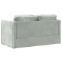 Sofá cama de suelo 2 en 1 terciopelo gris claro 122x204x55 cm en Sofás | Comprar online en Foru.es