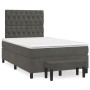 Cama box spring con colchón terciopelo gris oscuro 120x200 cm de vidaXL, Camas y somieres - Ref: Foro24-3138014, Precio: 446,...