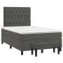Cama box spring con colchón terciopelo gris oscuro 120x200 cm de vidaXL, Camas y somieres - Ref: Foro24-3138014, Precio: 446,...