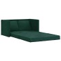 Sofá cama de suelo 2 en 1 terciopelo verde oscuro 122x204x55 cm en Sofás | Comprar online en Foru.es