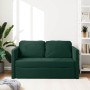 Sofá cama de suelo 2 en 1 terciopelo verde oscuro 122x204x55 cm en Sofás | Comprar online en Foru.es
