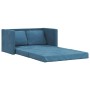 Sofá cama de suelo 2 en 1 terciopelo azul 122x204x55 cm en Sofás | Comprar online en Foru.es