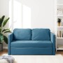 Sofá cama de suelo 2 en 1 terciopelo azul 122x204x55 cm en Sofás | Comprar online en Foru.es