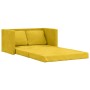 Sofá cama suelo 2 en 1 terciopelo amarillo oscuro 122x204x55 cm en Sofás | Comprar online en Foru.es