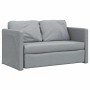 Sofá cama de suelo 2 en 1 tela gris claro 112x174x55 cm en Sofás | Comprar online en Foru.es