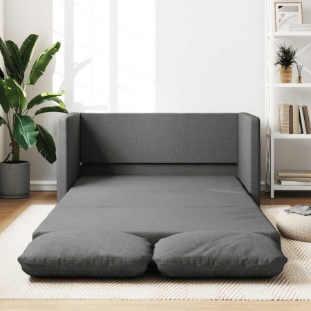 Sofá cama de suelo 2 en 1 tela gris oscuro 112x174x55 cm en Sofás | Comprar online en Foru.es