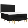 Cama box spring con colchón tela negro 140x190 cm de vidaXL, Camas y somieres - Ref: Foro24-3136991, Precio: 491,78 €, Descue...