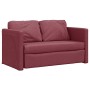 Sofá cama de suelo 2 en 1 tela rojo tinto 112x174x55 cm en Sofás | Comprar online en Foru.es
