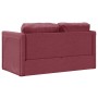 Sofá cama de suelo 2 en 1 tela rojo tinto 112x174x55 cm en Sofás | Comprar online en Foru.es