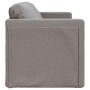 Sofá cama de suelo 2 en 1 tela gris Taupe 112x174x55 cm en Sofás | Comprar online en Foru.es