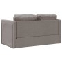 Sofá cama de suelo 2 en 1 tela gris Taupe 112x174x55 cm en Sofás | Comprar online en Foru.es