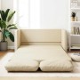 Sofá cama de suelo 2 en 1 tela crema 112x174x55 cm en Sofás | Comprar online en Foru.es