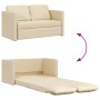 Sofá cama de suelo 2 en 1 tela crema 112x174x55 cm en Sofás | Comprar online en Foru.es