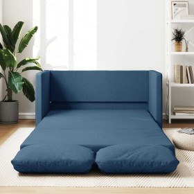 Sofá cama de suelo 2 en 1 tela azul 112x174x55 cm en Sofás | Comprar online en Foru.es