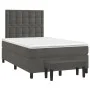 Box spring bed with dark gray velvet mattress 120x200 cm by vidaXL, Beds and slatted bases - Ref: Foro24-3138074, Price: 408,...