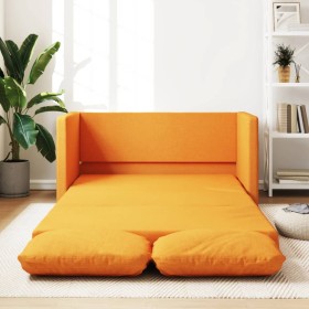 Sofá cama de suelo 2 en 1 tela amarillo oscuro 112x174x55 cm en Sofás | Comprar online en Foru.es