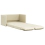 Sofá cama de suelo 2 en 1 cuero sintético crema 112x174x55 cm en Sofás | Comprar online en Foru.es