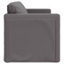 Sofá cama de suelo 2 en 1 cuero sintético gris 112x174x55 cm en Sofás | Comprar online en Foru.es