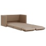 Sofá cama suelo 2 en 1 cuero sintético capuchino 112x174x55 cm en Sofás | Comprar online en Foru.es