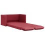 Sofá cama suelo 2 en 1 cuero sintético rojo tinto 112x174x55 cm en Sofás | Comprar online en Foru.es