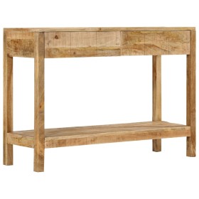 Mesa consola con 2 cajones madera maciza de mango 110x35x75 cm en Mesas auxiliares | Comprar online en Foru.es
