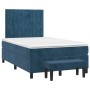 Cama box spring con colchón terciopelo azul oscuro 120x200 cm de vidaXL, Camas y somieres - Ref: Foro24-3137957, Precio: 470,...