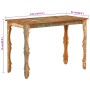 Mesa de comedor madera maciza reciclada 110x52x76 cm en Mesas de comedor | Comprar online en Foru.es