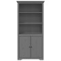 Librería BODO madera maciza de pino gris 82x40x173 cm en Librerías y estanterías | Comprar online en Foru.es