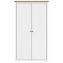 Armario BODO madera maciza de pino blanco marrón 99x53,5x173 cm en Armarios roperos | Comprar online en Foru.es